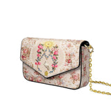 Catholight Roses of the Rosary Envelope Chain Crossbody Bag