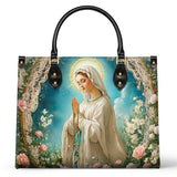 Lady Of Lourdes Leather Bag