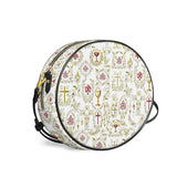 Catholight The Timeless Faith Leather Circle Crossbody Bag