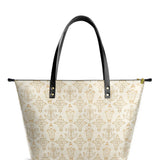 Catholight The Ave Maria Pattern Leather Tote Bags