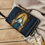 Celestial Devotion Leather Wallet Purse