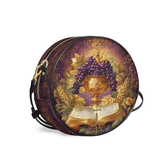 Catholight The Chalice of Abundance Leather Circle Crossbody Bag