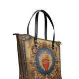 Catholight Sacred Heart of Divine Love Leather Tote Bag