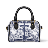 Catholight  The Cross Amidst Blooming Faith Leather Mini Satchel