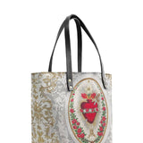 Catholight Immaculate Heart of Mary Elegance Leather Tote Bag