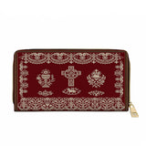 Liturgical Elegance Leather Wallet Purse