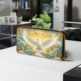 Grace of the Holy Spirit Personalized Leather Wallet Purse