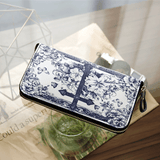 The Cross Amidst Blooming Faith - Leather Wallet Purse