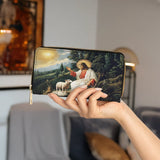 The Divine Shepherd's Grace Leather Wallet Purse