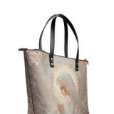 Catholight Rose Halo Devotion Leather Tote Bag