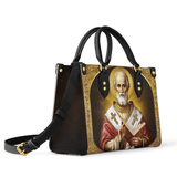 Saint Nicholas The Patron of Generosity Leather Bag