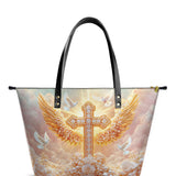 Catholight Dove of Peace Leather Tote Bags