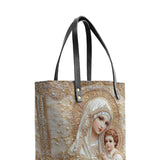 Catholight Heavenly Grace In Radiant Splendor Leather Tote Bag