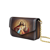 Catholight  A Testament of Grace and Compassion Envelope Chain Crossbody Bag