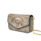 Catholight Heavenly Grace In Radiant Splendor Envelope Chain Crossbody Bag