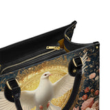 Dove of Eternal Light Leather Bag