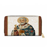 Saint Peter Reverence Leather Wallet Purse