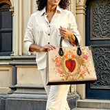 Sacred Heart of Grace Leather Bag