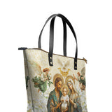 Catholight Holy Family Sacred Leather Tote Bags