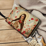 Little Flower Elegance Leather Wallet Purse