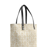 Catholight The Ave Maria Pattern Leather Tote Bags