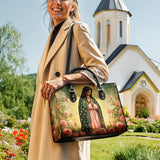 Catholight  Roses of Guadalupe Leather Bag