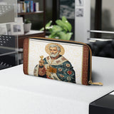 Saint Peter Reverence Leather Wallet Purse