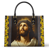 Crown of Thorns and Sunflower Grace Leather Bag