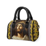 Catholight  Crown of Thorns and Sunflower Grace Leather Mini Satchel