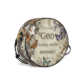 Catholight Faithful Blossom Leather Circle Crossbody Bag