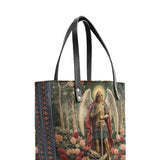 Catholight Archangel's Triumph Leather Tote Bag