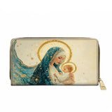 Divine Mother’s Embrace Leather Wallet Purse