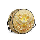 Catholight Wings of Serenity Leather Circle Crossbody Bag