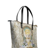 Catholight Sanctuary of the Holy Spirit Leather Tote Bags