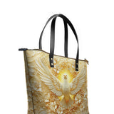 Catholight Wings of Serenity Leather Tote Bags