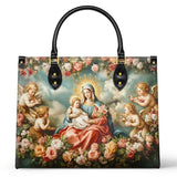 Catholight  Halo Of Roses Leather Bag