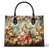 Halo Of Roses Leather Bag