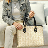 Catholight  The Ave Maria Pattern Leather Bag