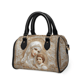 Catholight  Heavenly Grace In Radiant Splendor Leather Mini Satchel