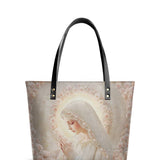 Catholight Rose Halo Devotion Leather Tote Bag