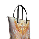 Catholight Dove of Peace Leather Tote Bags