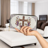 Faith & Florals Leather Wallet Purse