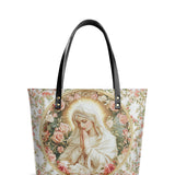 Catholight Virgin Mary's Grace Leather Tote Bags