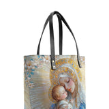 Catholight Divine Grace and Serenity Leather Tote Bag