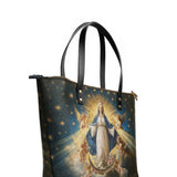 Catholight The Queen of Heaven Leather Tote Bag