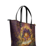 Catholight The Chalice of Abundance Leather Tote Bag