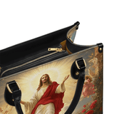 Glorious Ascension Christ Rising in Majesty Leather Bag