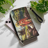 Saint John The Baptist Shepherd Leather Wallet Purse