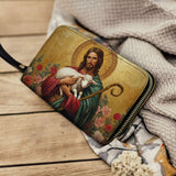 Catholight  Lamb of Grace Leather Wallet Purse