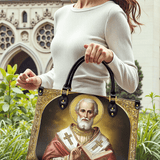 Saint Nicholas The Patron of Generosity Leather Bag